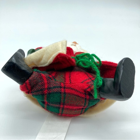 Russ Berrie Santa Country Folks Christmas Kris Kringle Santa Shelf Sitter Beans - Picture 8 of 11